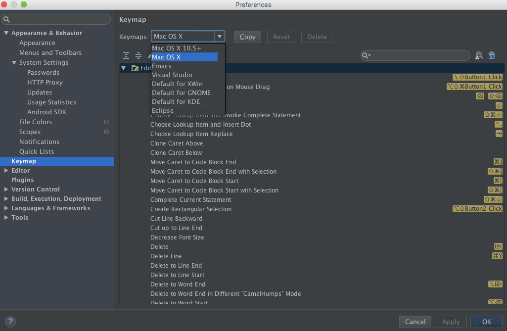 OS X Keybindings